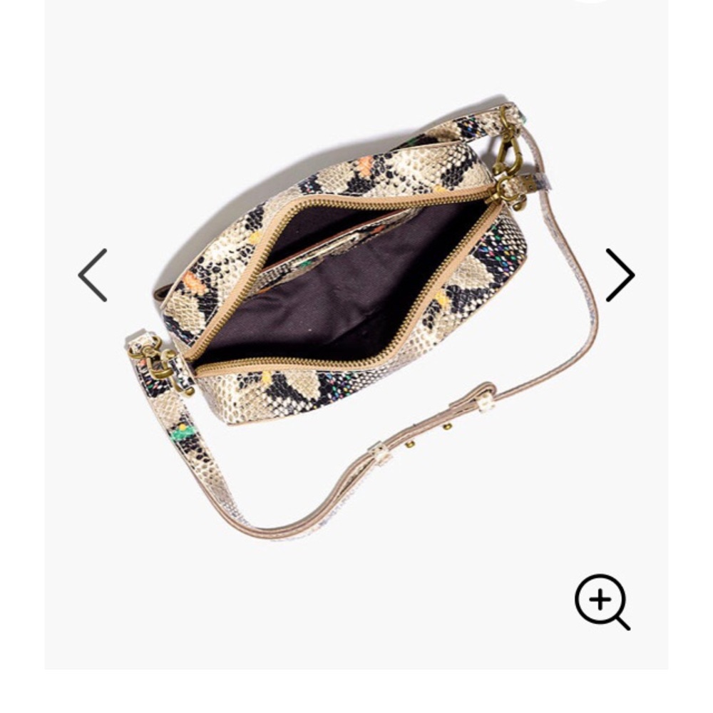 Madewell Beige Snake-Print Crossbody with Multicolor Accents - Picture 3 of 12